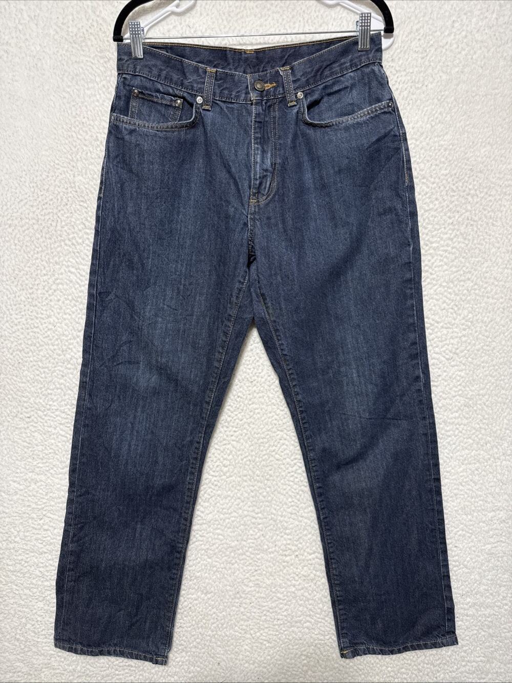 Patagonia Jeans Mens 32x31 Iron Clad Organic Cotton Blue Denim Dark Wash Stretch